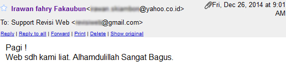 testimoni kepuasan pelanggan velocity developer